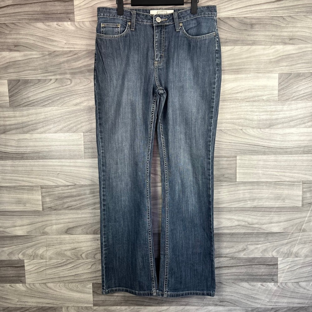 Merona Bootcut Jeans‎ Women's 10M (32x31) Blue Denim Mid-Rise Stretch 5-Pockets